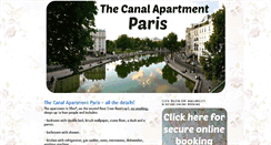 Desktop Screenshot of canal-apartment-paris.com