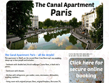 Tablet Screenshot of canal-apartment-paris.com